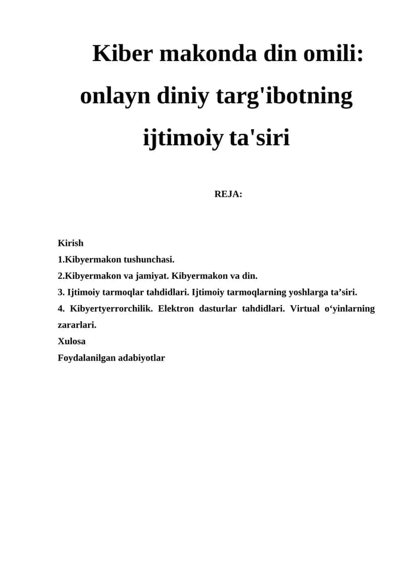 Onlayn diniy targ'ibot 1