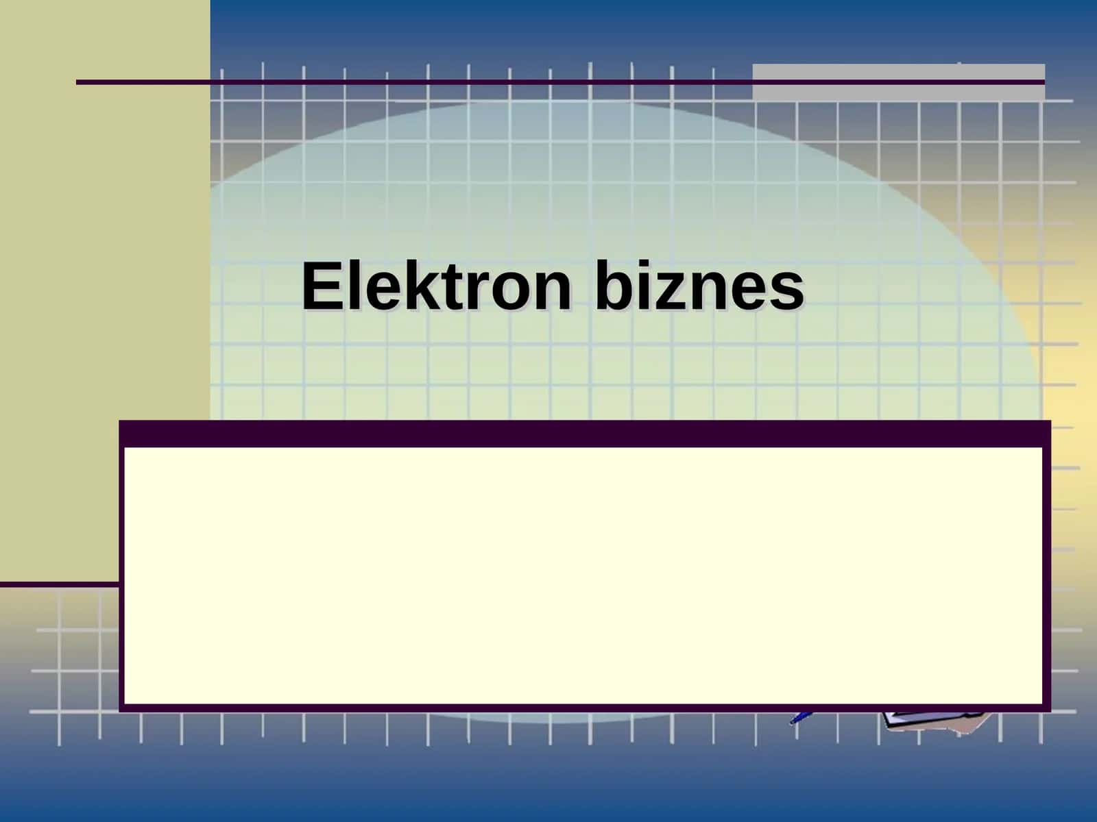 Elektrоn biznes 1