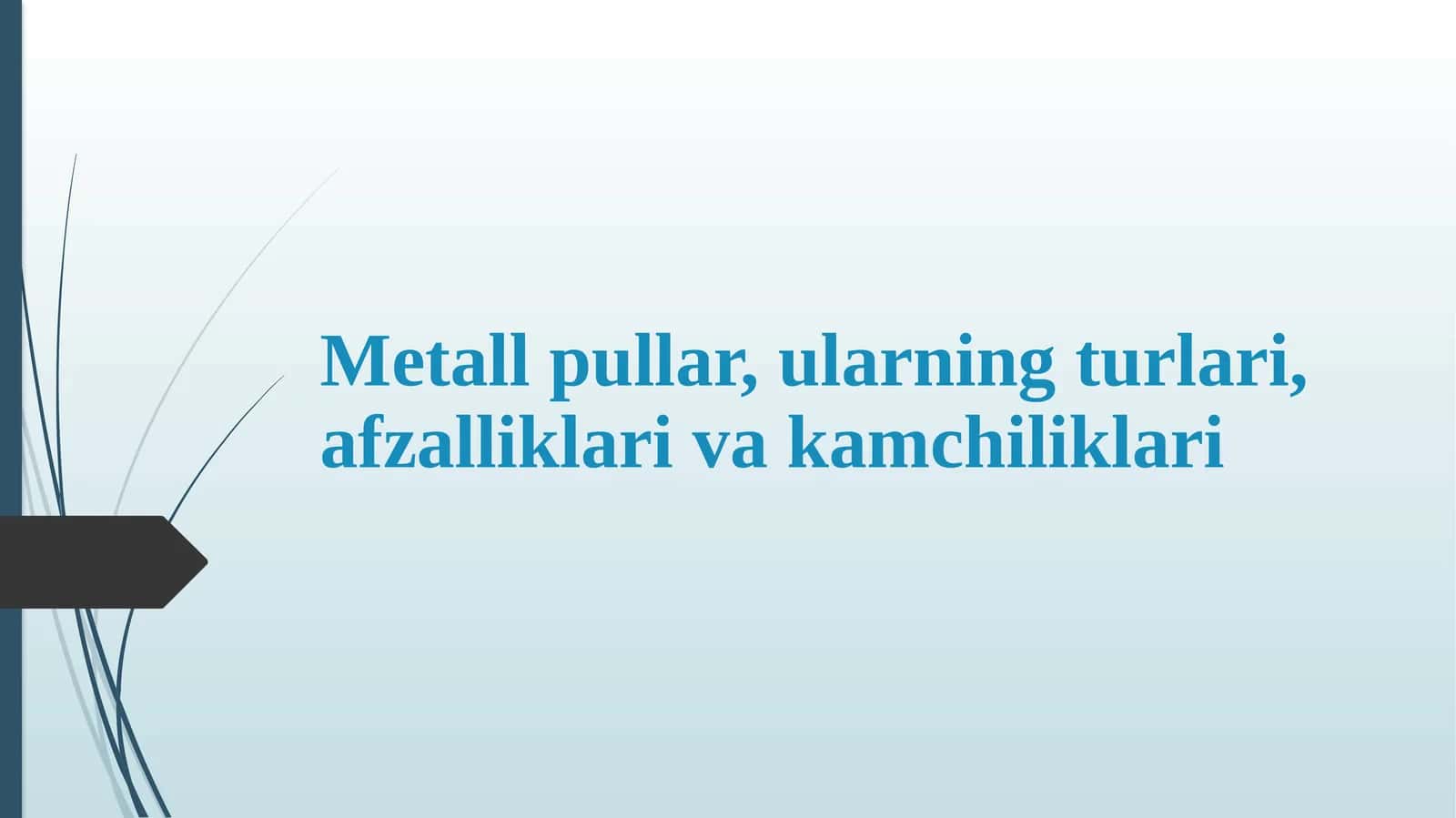 Metallpullar,ularningturlari,afzalliklarivakamchiliklari 1
