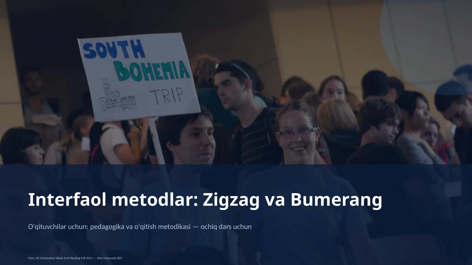 Interfaol metodlar: Zigzag va Bumerang 1