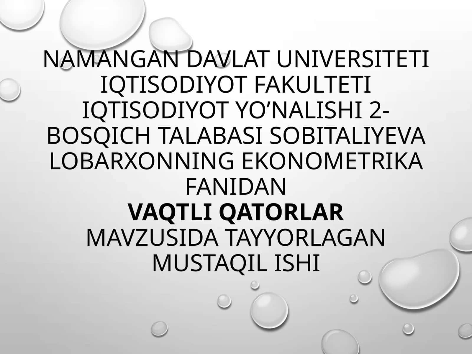 VaqtliQATORLAR 1