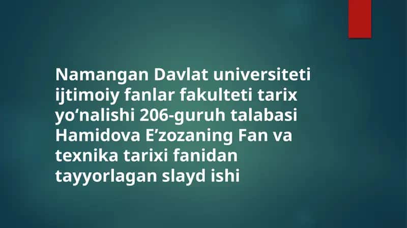Tarix va texnika 1