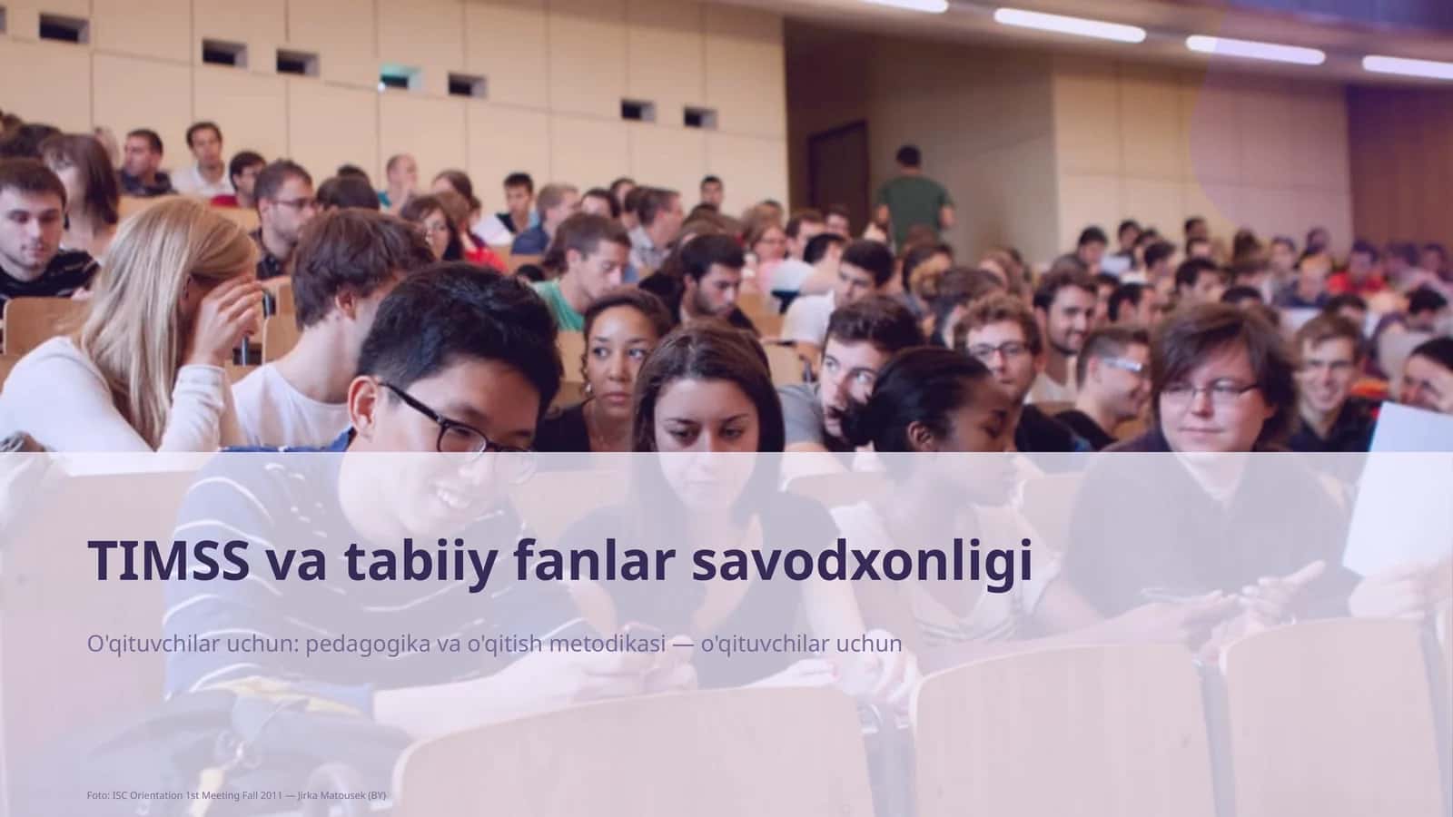 TIMSS va tabiiy fanlar savodxonligi 1