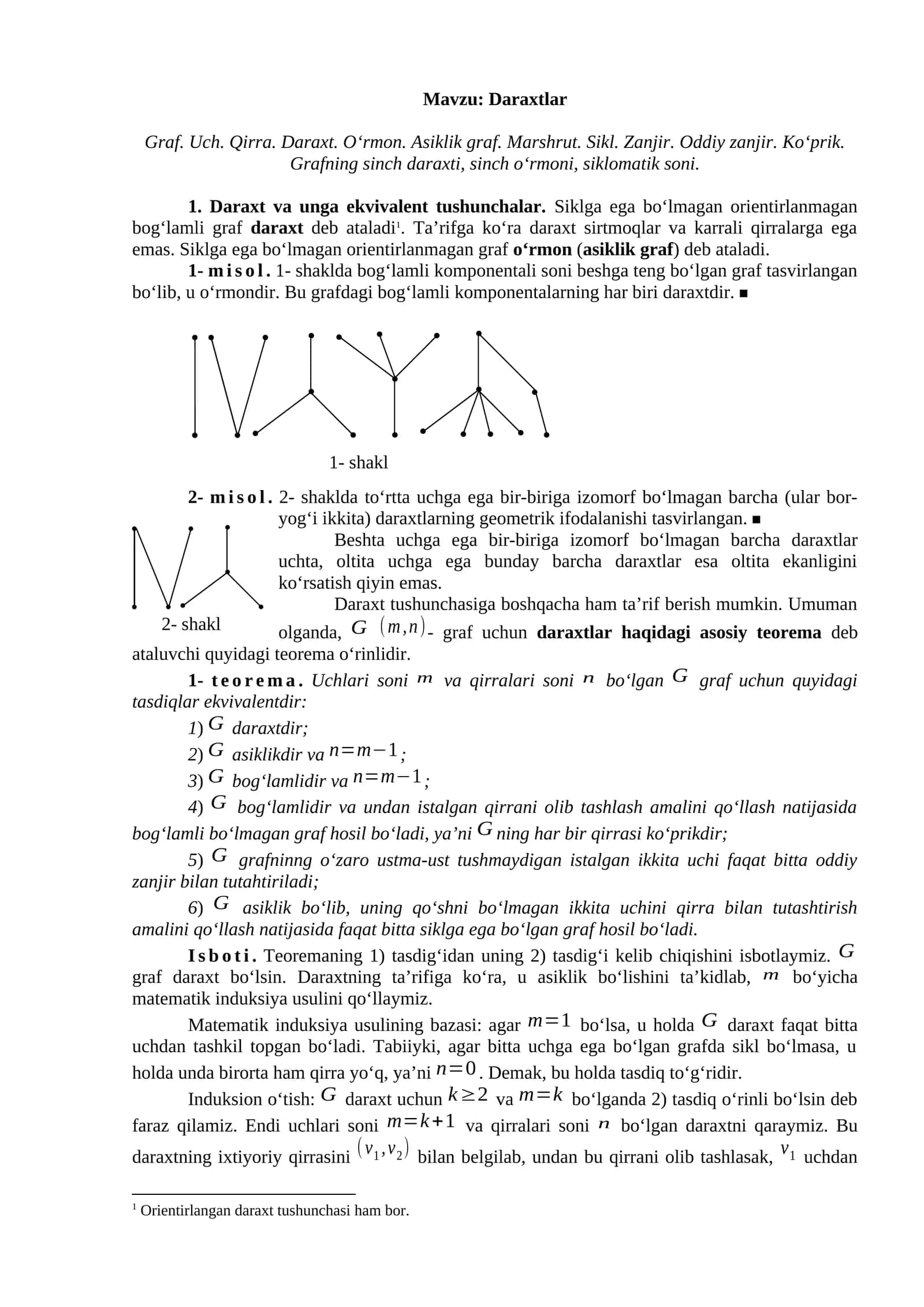 Daraxtlar 1