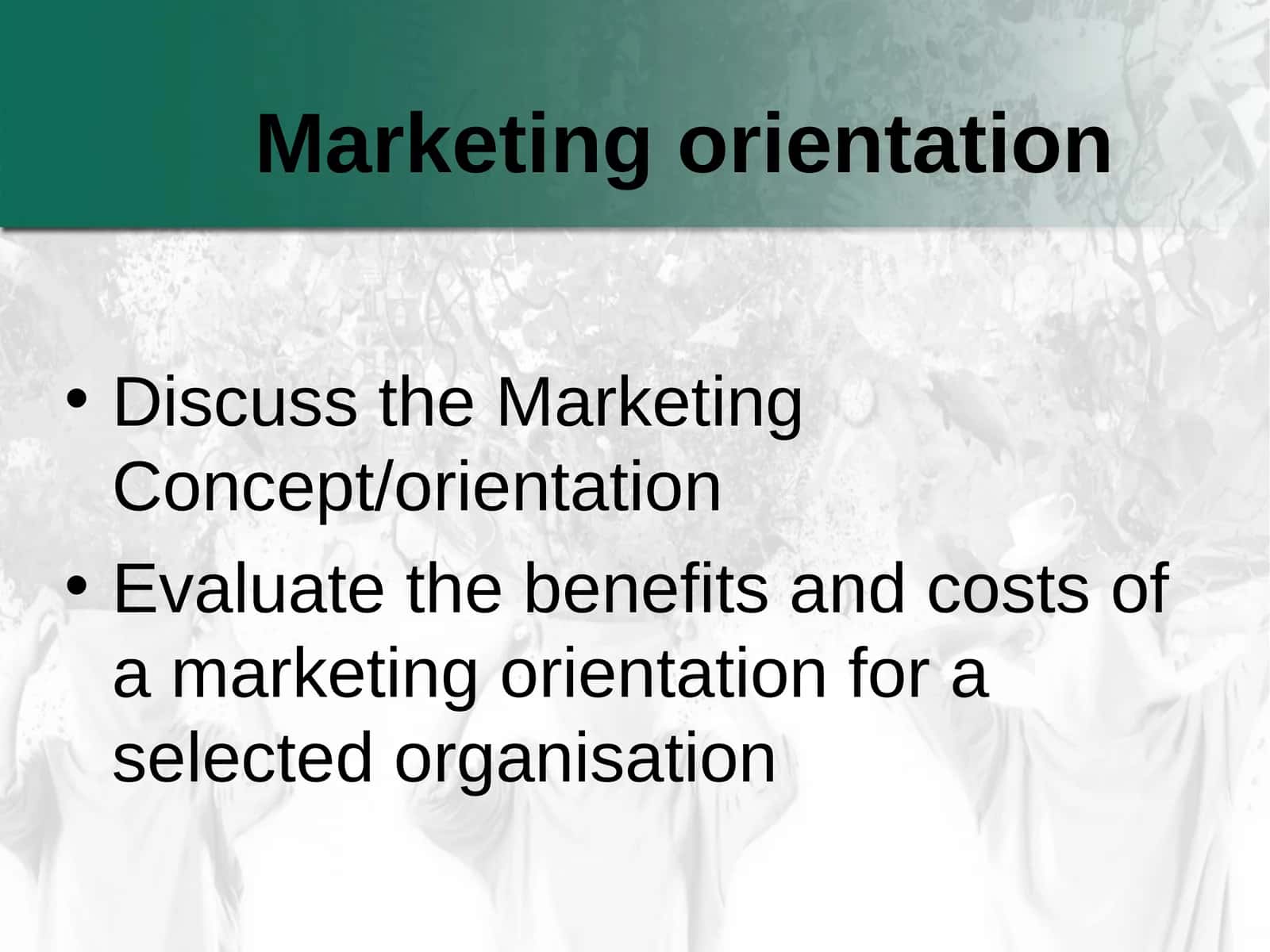 Marketing orientation 1