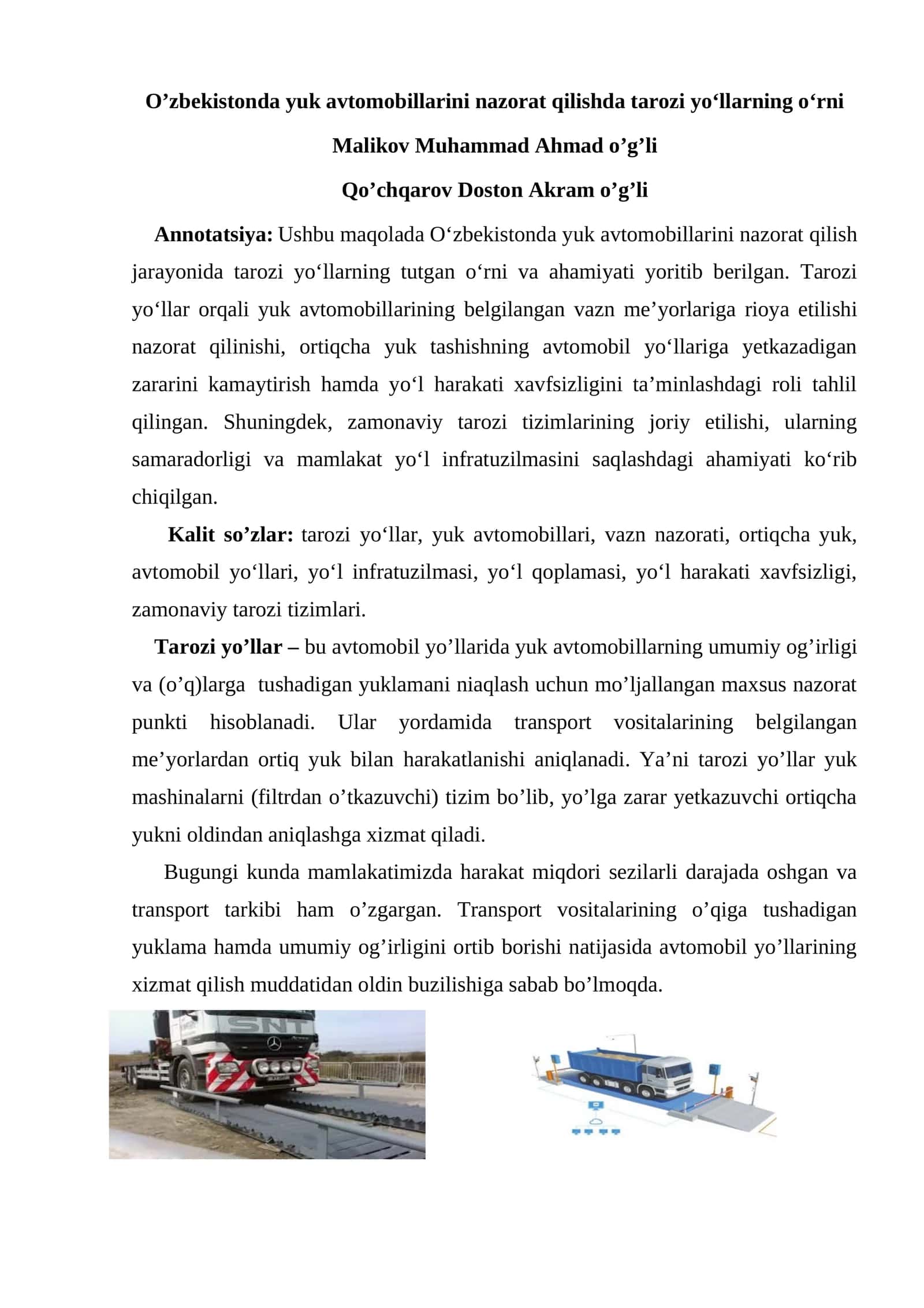 Tarozi yo‘llarning nazorati 1