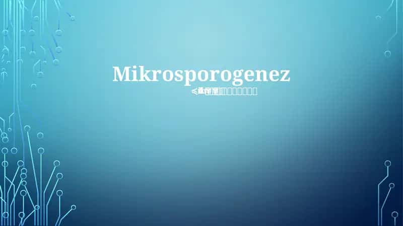 Mikrosporogenez 1