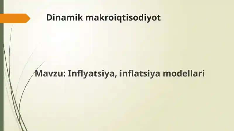 Dinamik makro iqtisodiyot