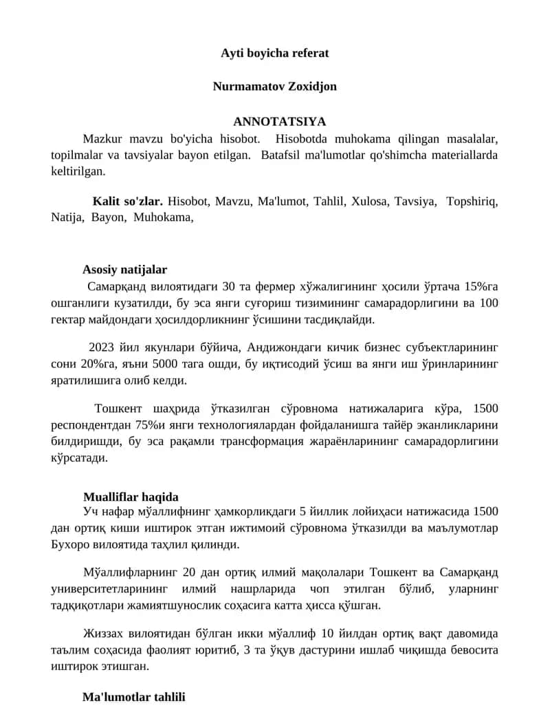 Ayti boyicha referat 1