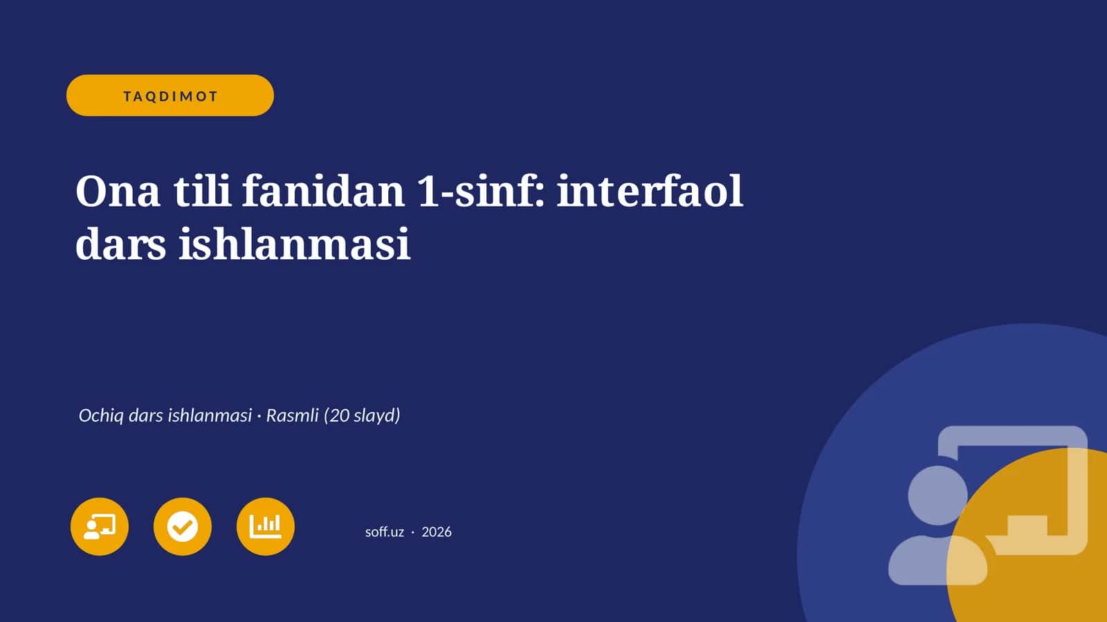 Ona tili fanidan 1-sinf: interfaol dars ishlanmasi 1