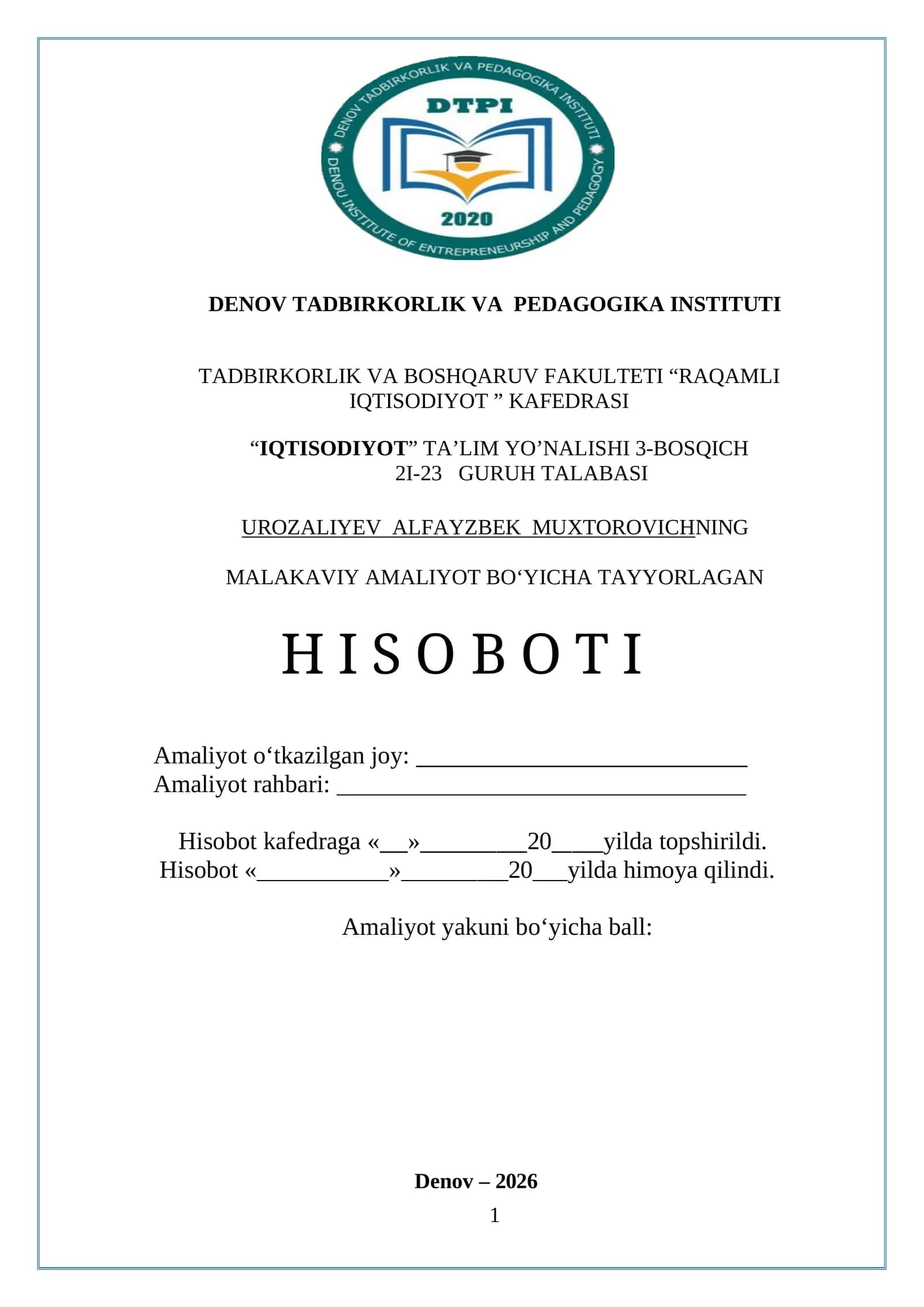 SHO'RCHI TUMAN FERMERLAR KENGASHI BUXGALTERIYA BO'LIMI 1
