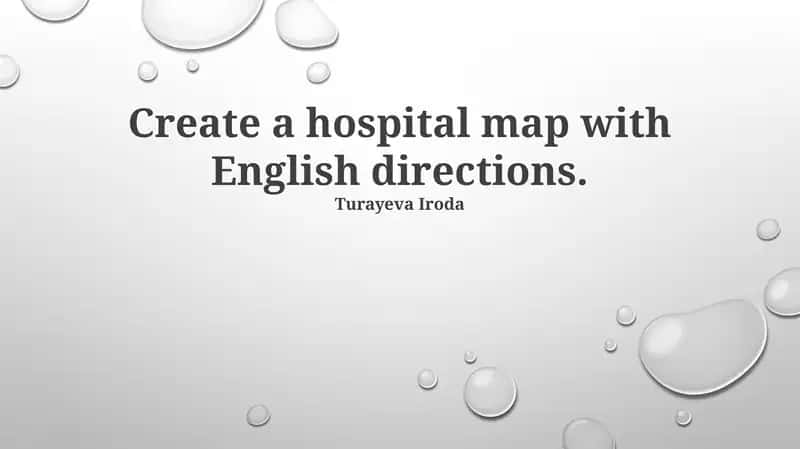 Hospital Map with English Directions 1
