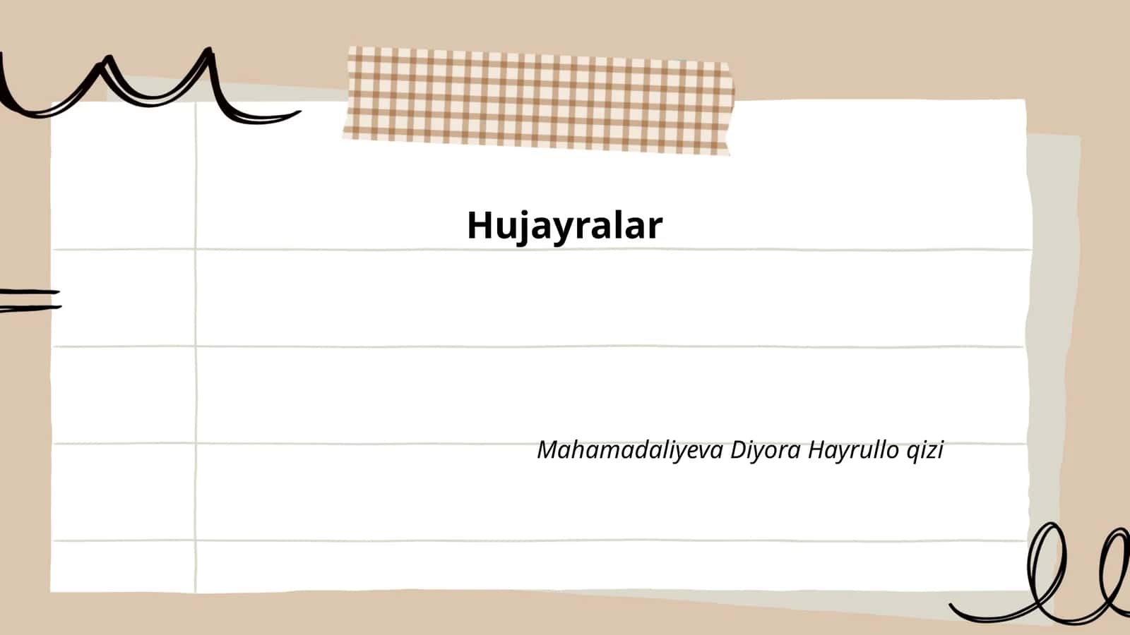 Hujayralar 1