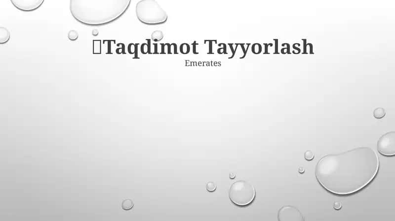 Taqdimot Tayyorlash 1