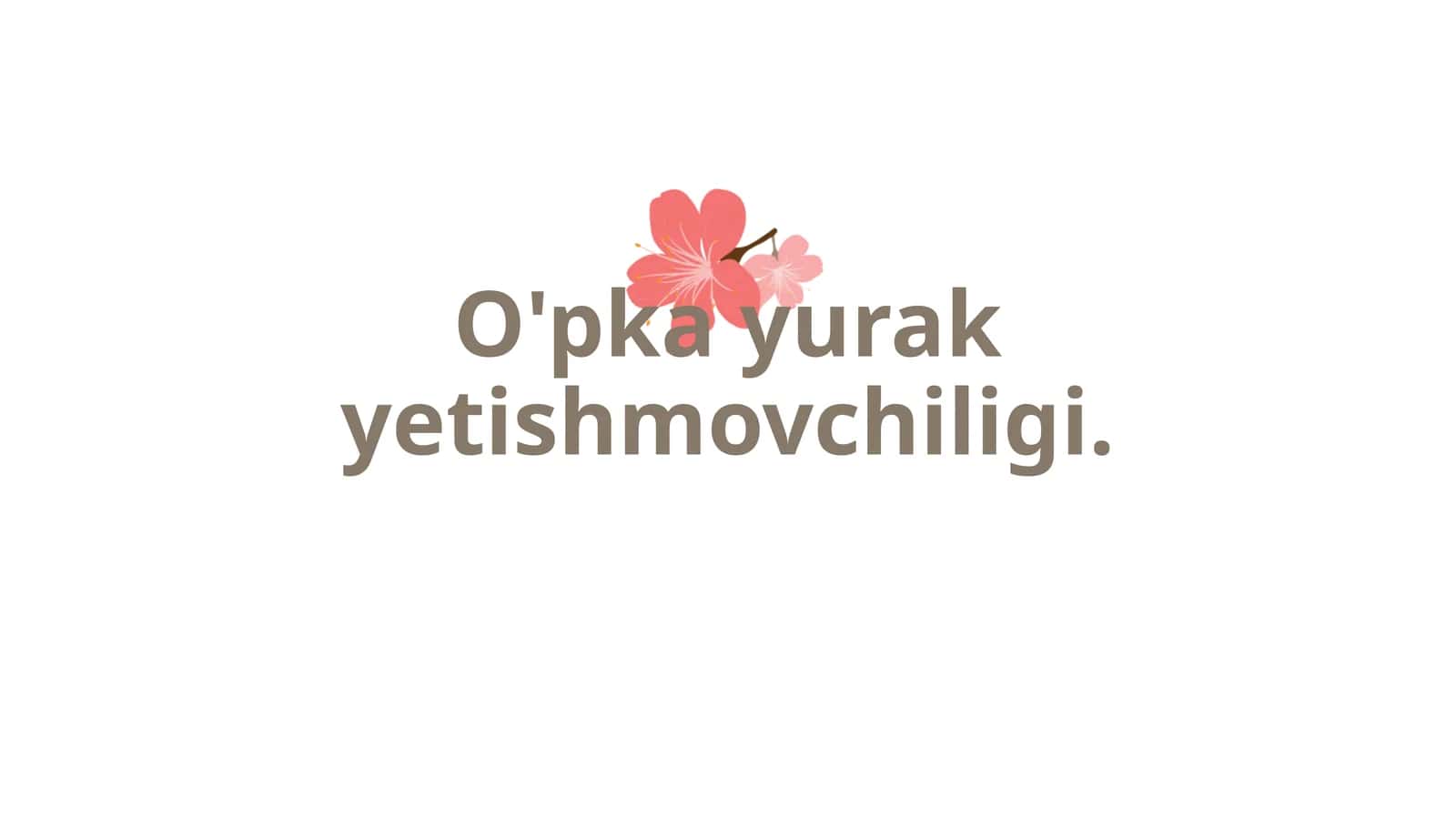 O'pka-yurak yetishmovchiligi (Cor pulmonale) 1