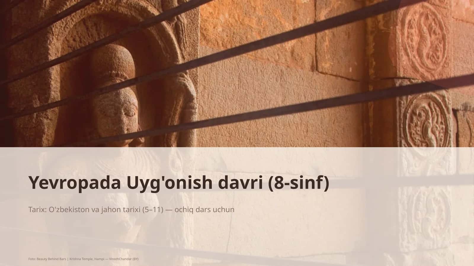 Yevropada Uyg'onish davri (8-sinf) 1