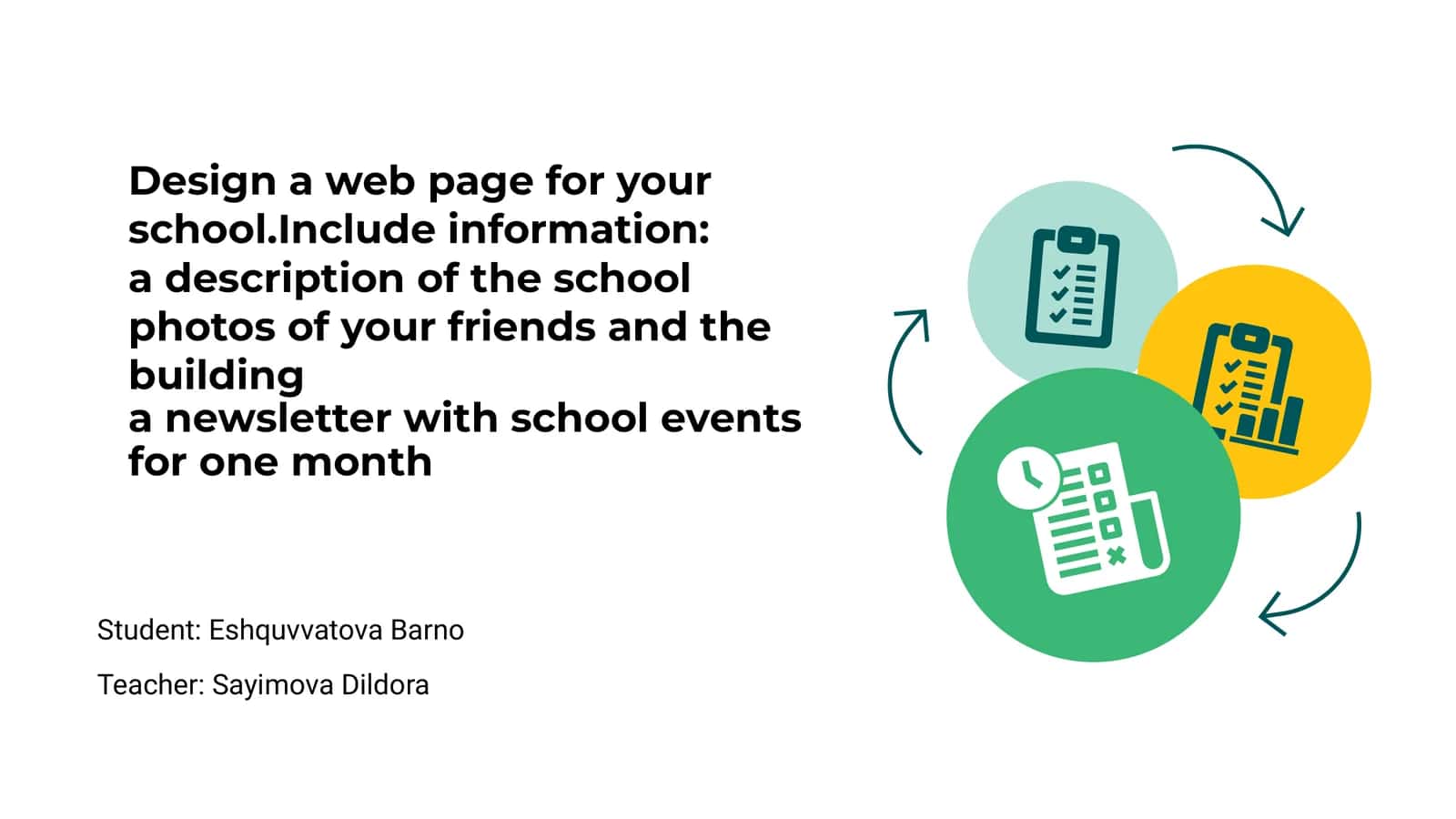 Web page design for school 1
