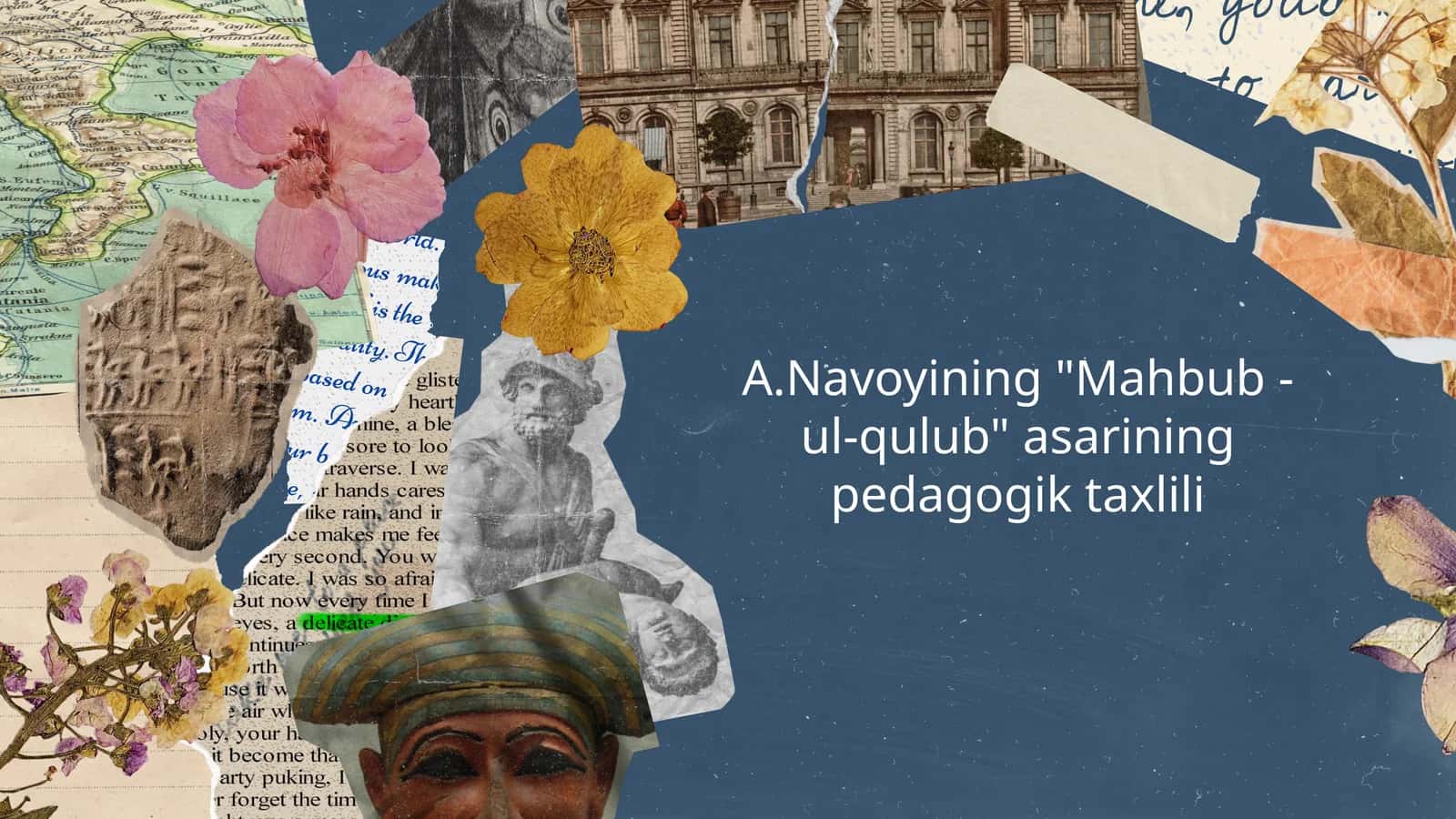 A.Navoyining "Mahbub -ul-qulub" asarining pedagogik taxlili 1