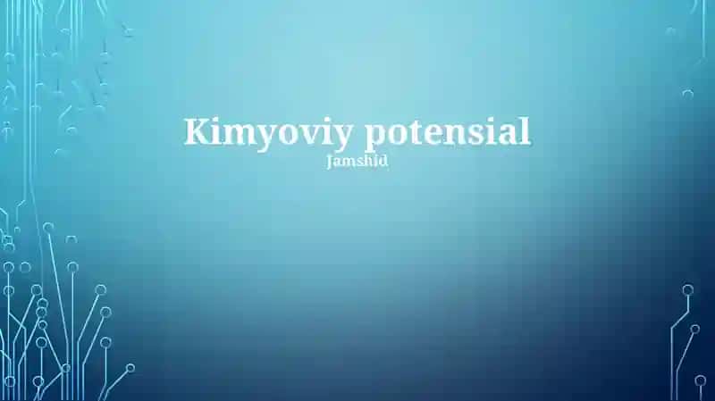 Kimyoviy potensial