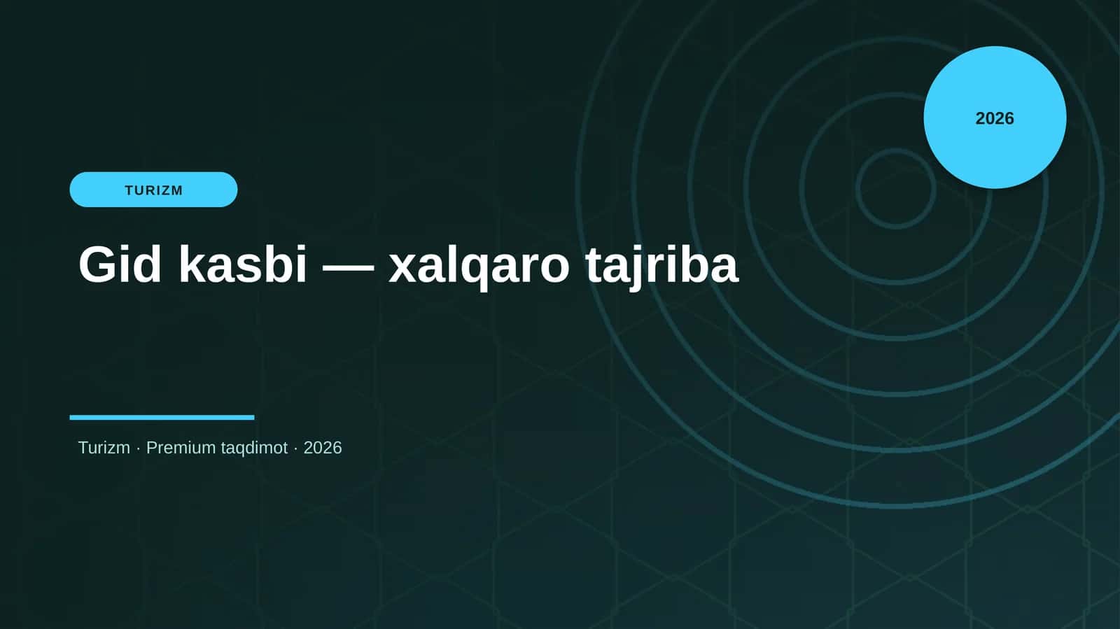 Gid kasbi — xalqaro tajriba 1