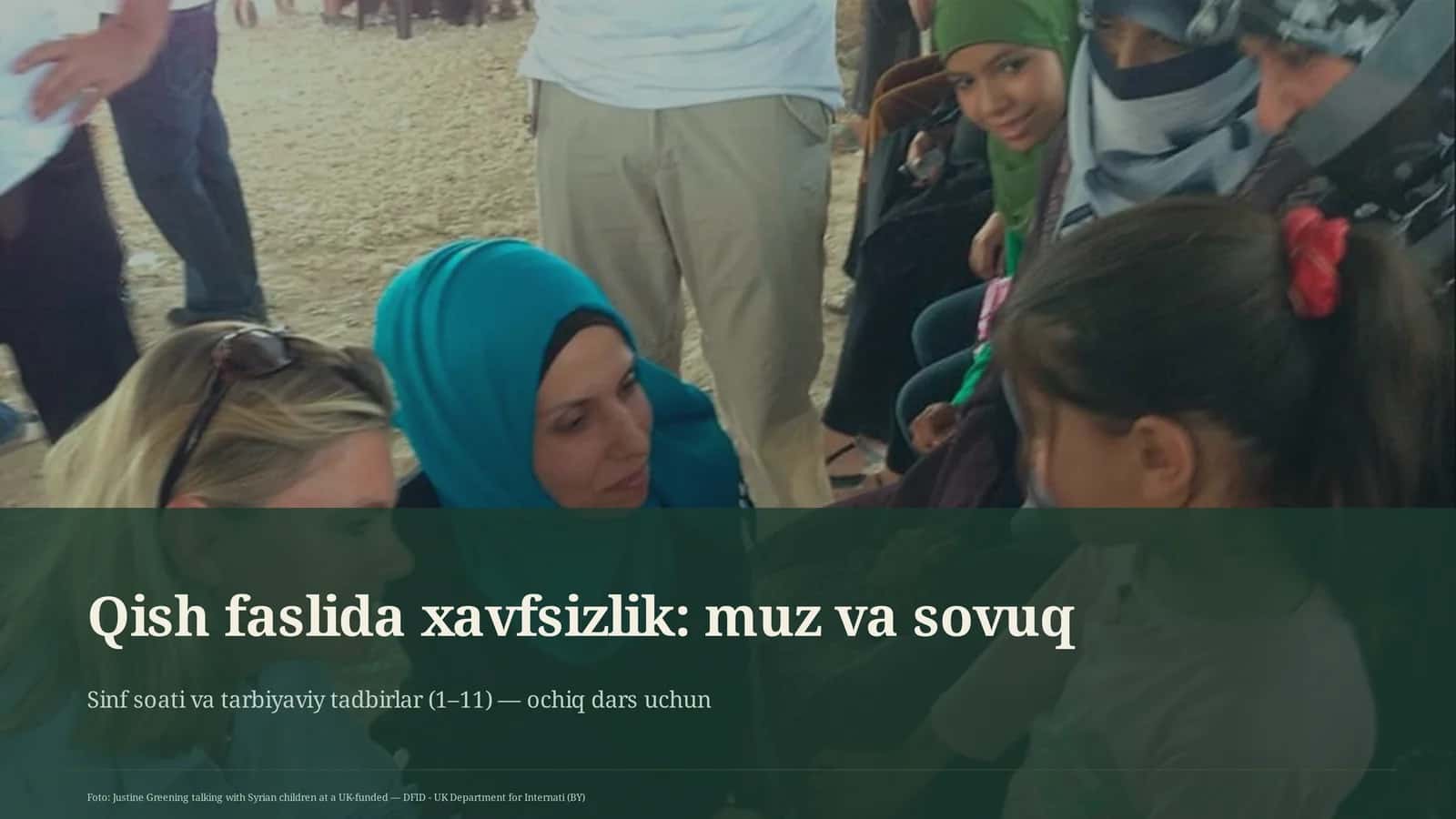 Qish faslida xavfsizlik: muz va sovuq 1