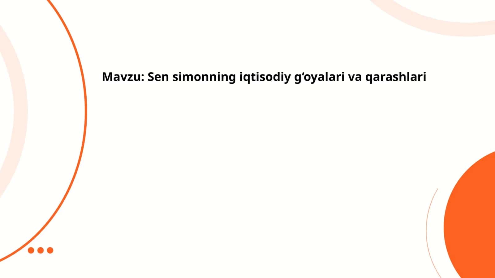 Sen Simonning iqtisodiy g‘oyalari va qarashlari 1