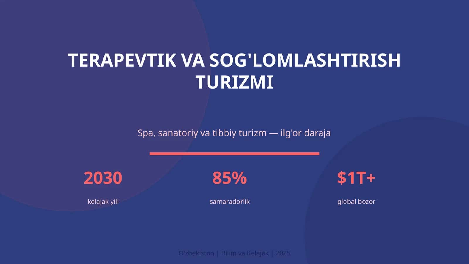TERAPEVTIK VA SOG'LOMLASHTIRISH TURIZMI 1