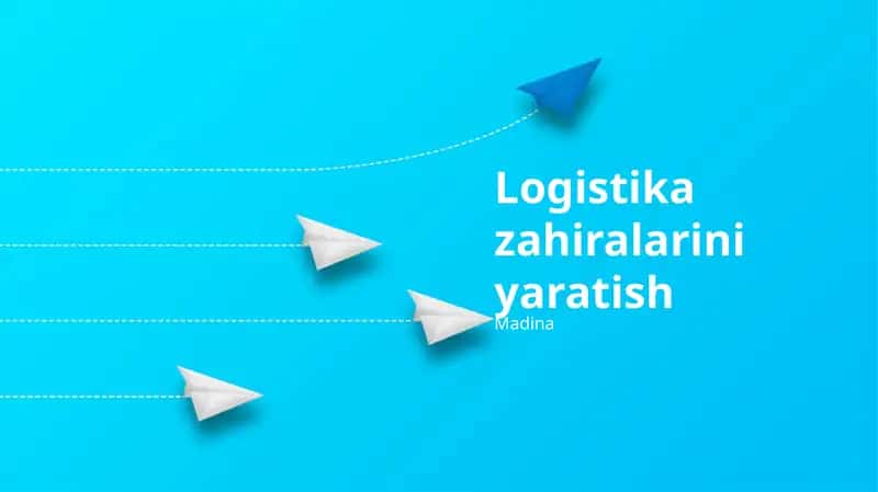 Logistika zahiralarini yaratish 1