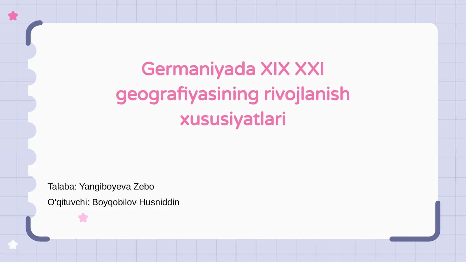 Germaniyada XIX XXI geografiyasining rivojlanish xususiyatlari 1