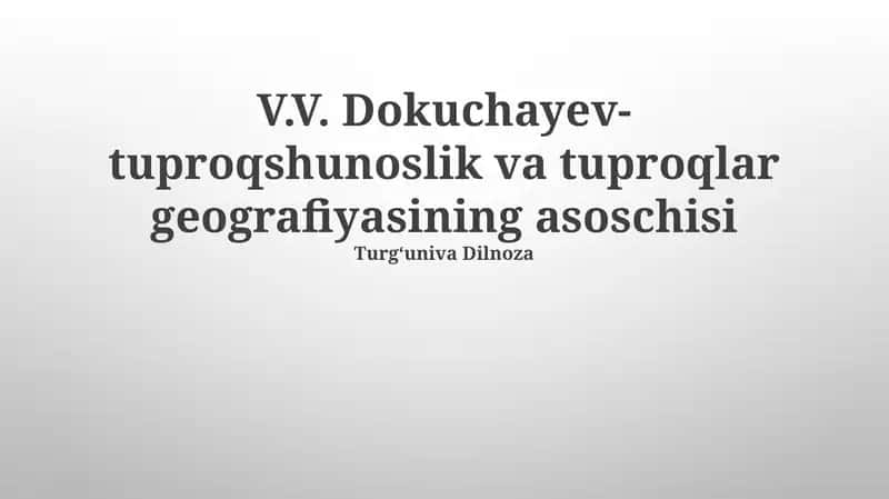 Tuproqning Tabiiy Zonalligi 1