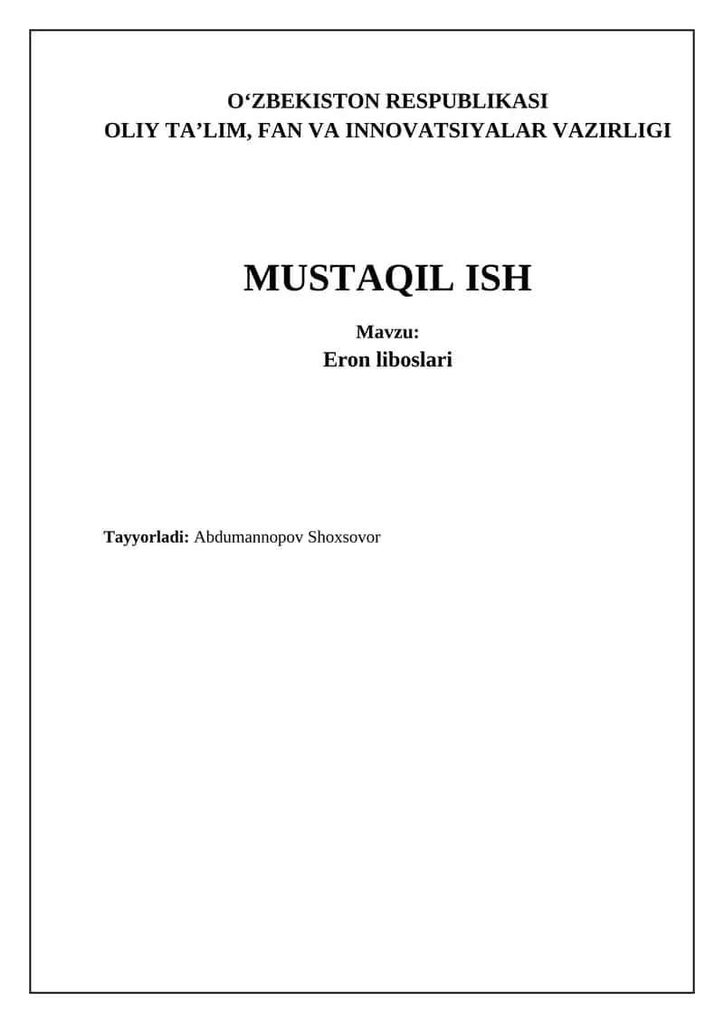 Eron liboslari 1