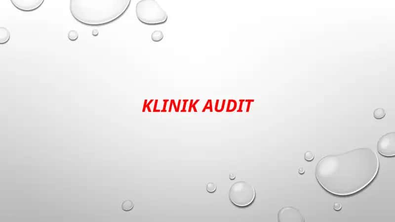 KLINIK AUDIT 1