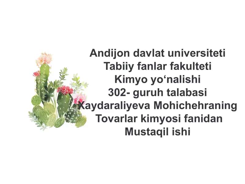 Maishiy kimyo tovarlari 1