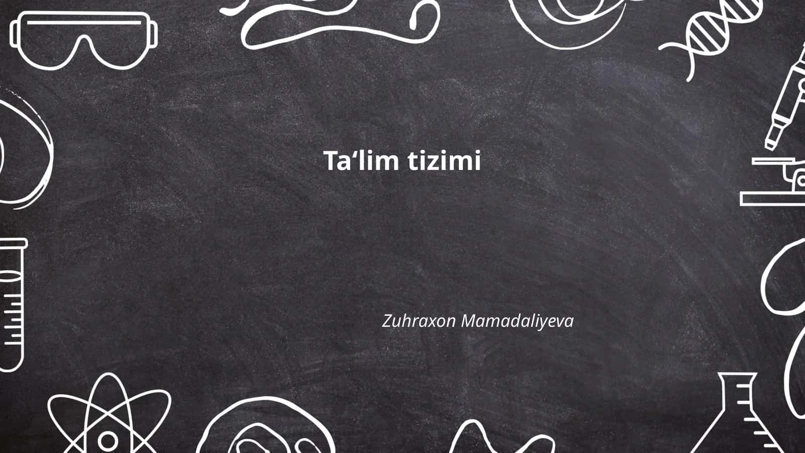 Ta'lim tizimi 1