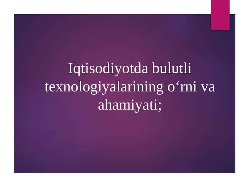 Bulutli Texnologiyalar 1