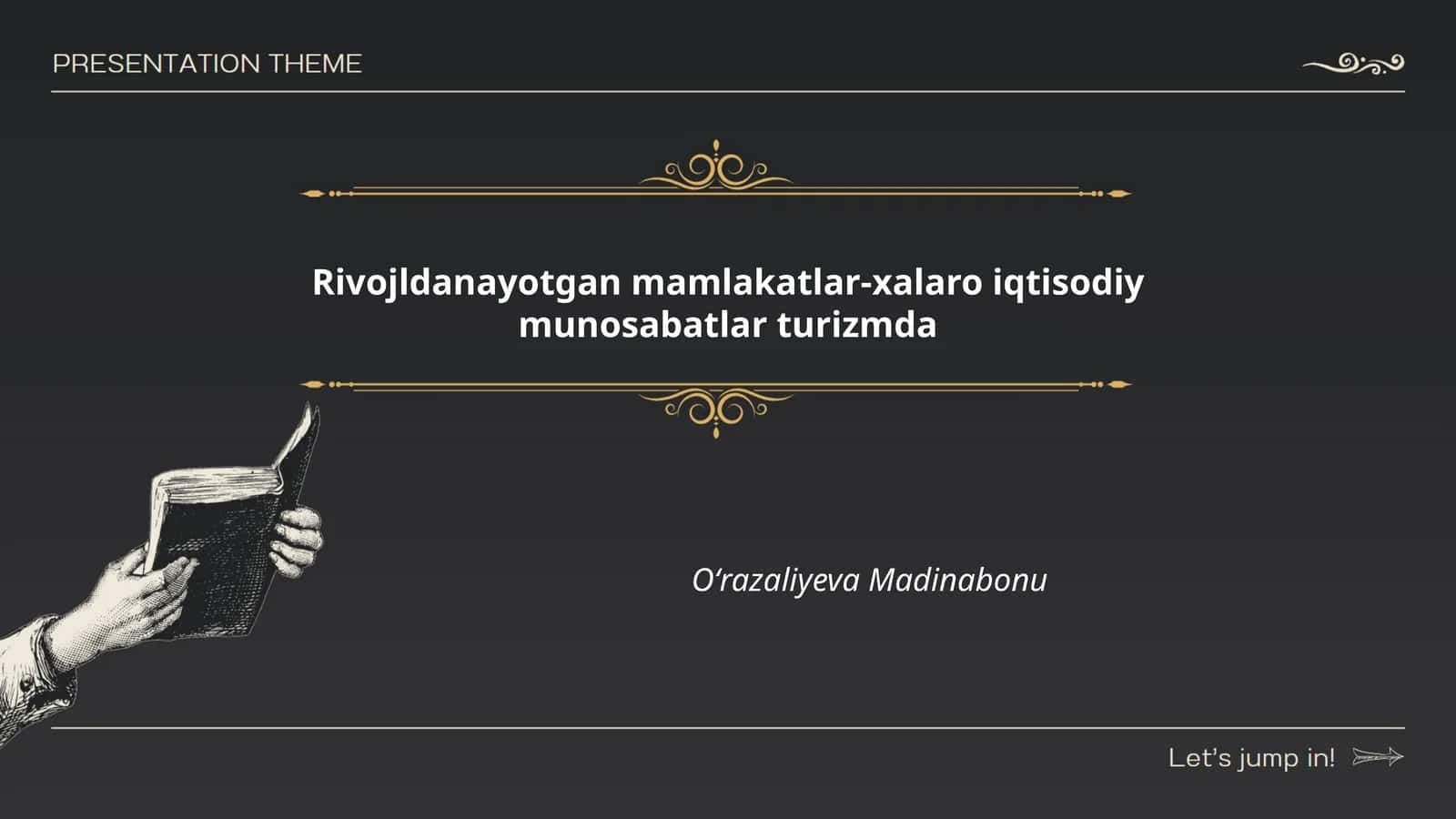Rivojldanayotgan mamlakatlar-xalaro iqtisodiy munosabatlar turizmda 1