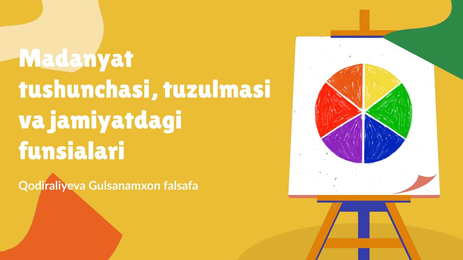 Madaniyat tushunchasi, tuzulmasi va jamiyatdagi funsialari 1
