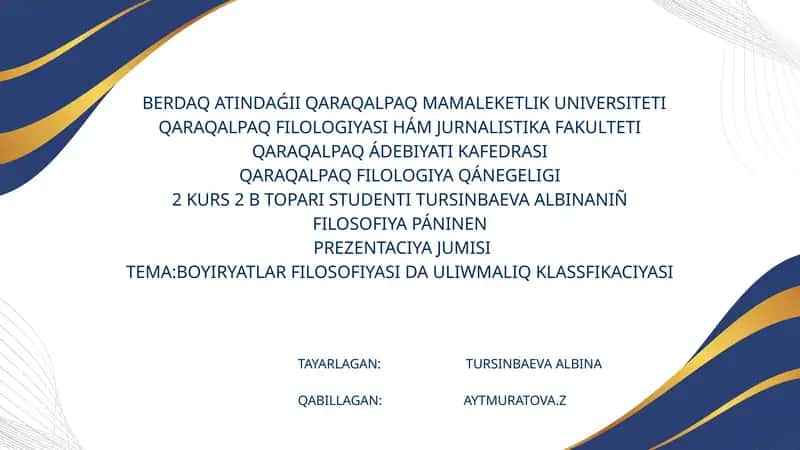 Qádiriyatlari filosofiyasi 1