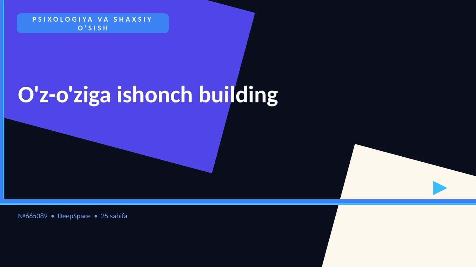 O'z-o'ziga ishonch building 1