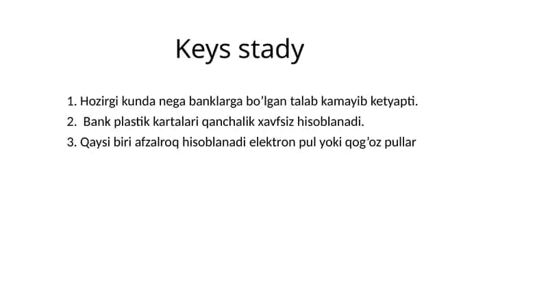 Banklarga Talab 1