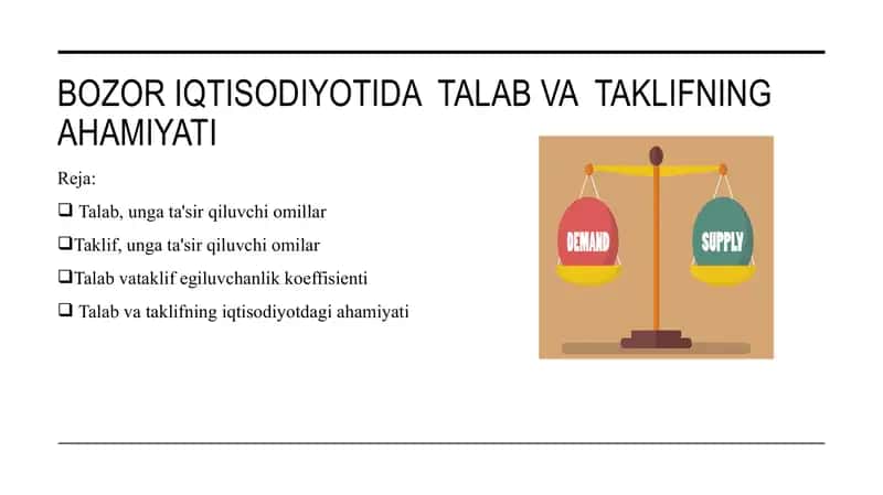 talab va taklif ahamiyati 1