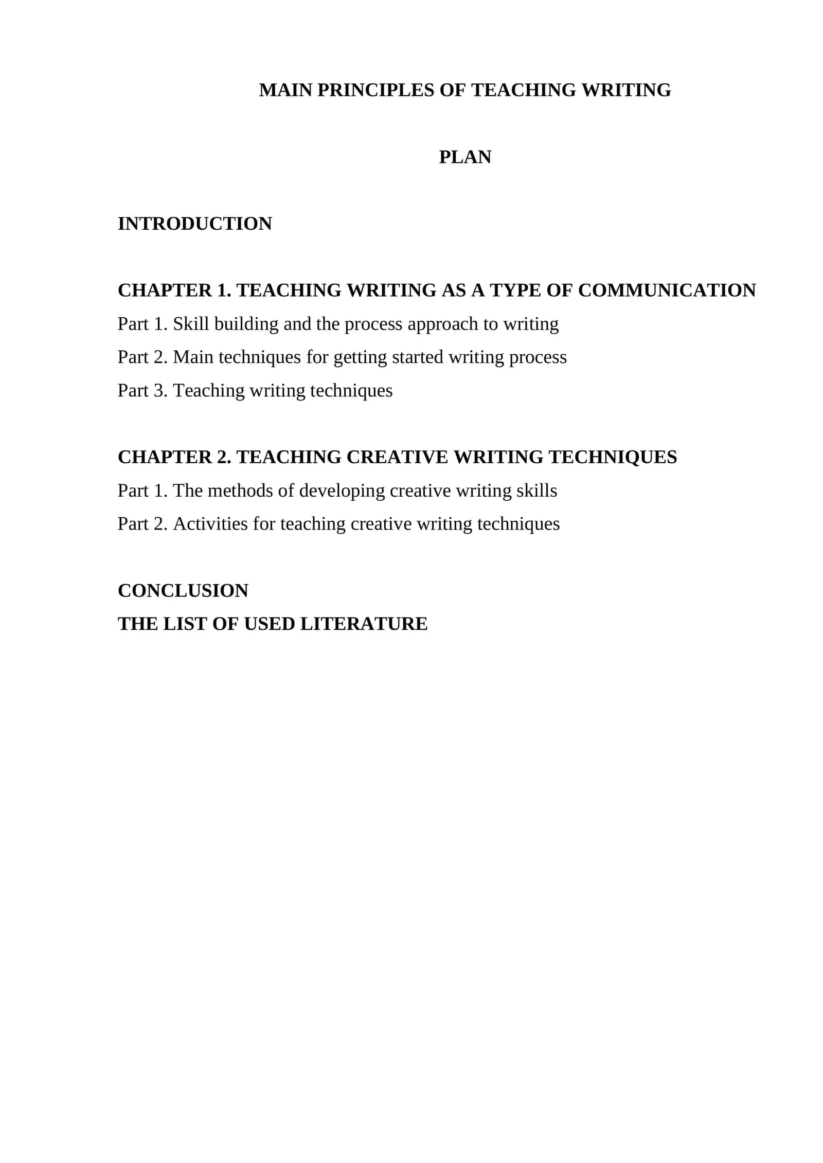 MAIN PRINCIPLES OF TEACHING WRITING 1