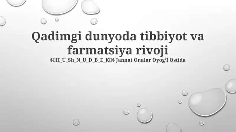 Mesopotamiya tibbiyoti amaliyoti 1