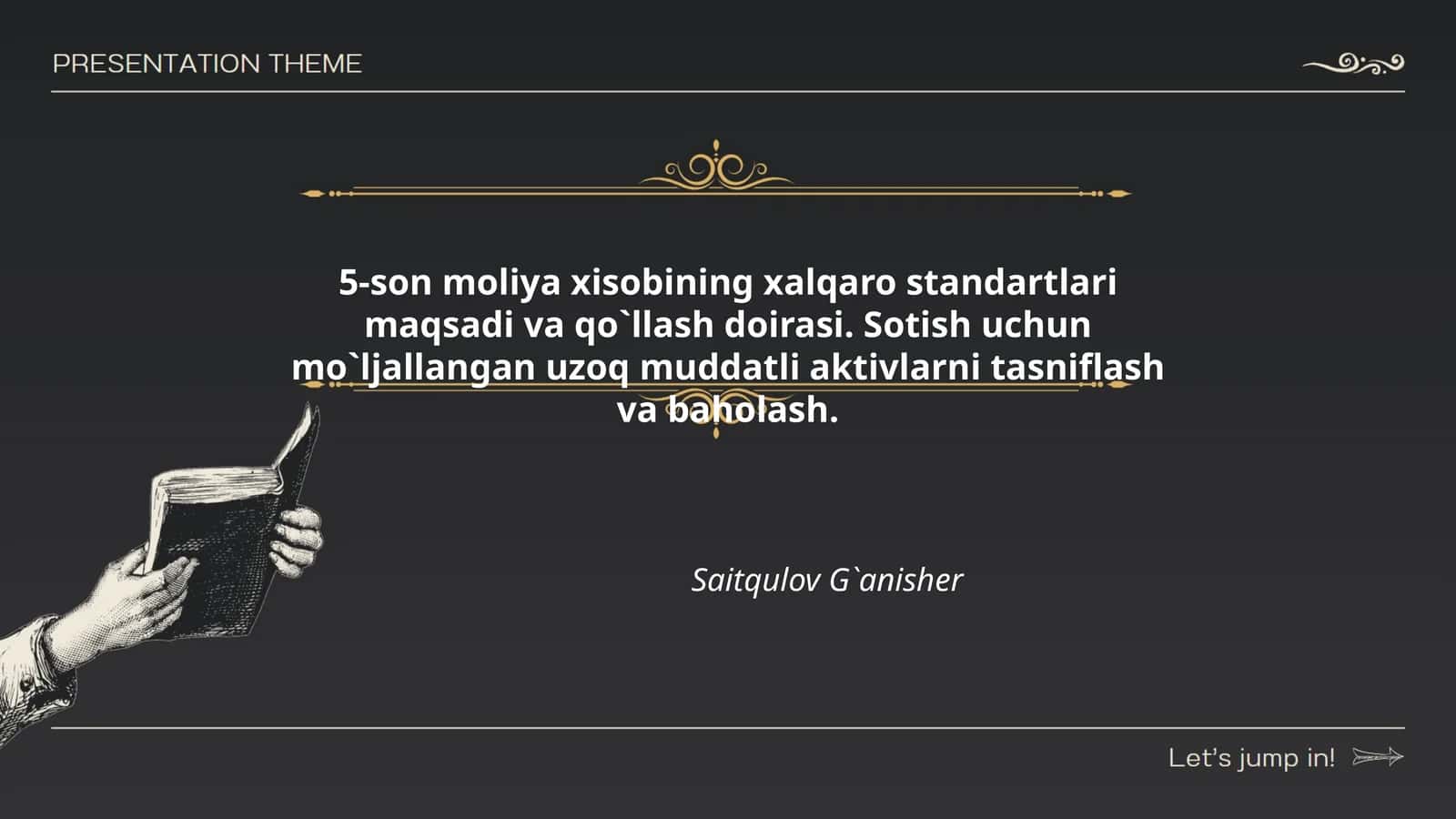 5-son moliya xisobining xalqaro standartlari 1