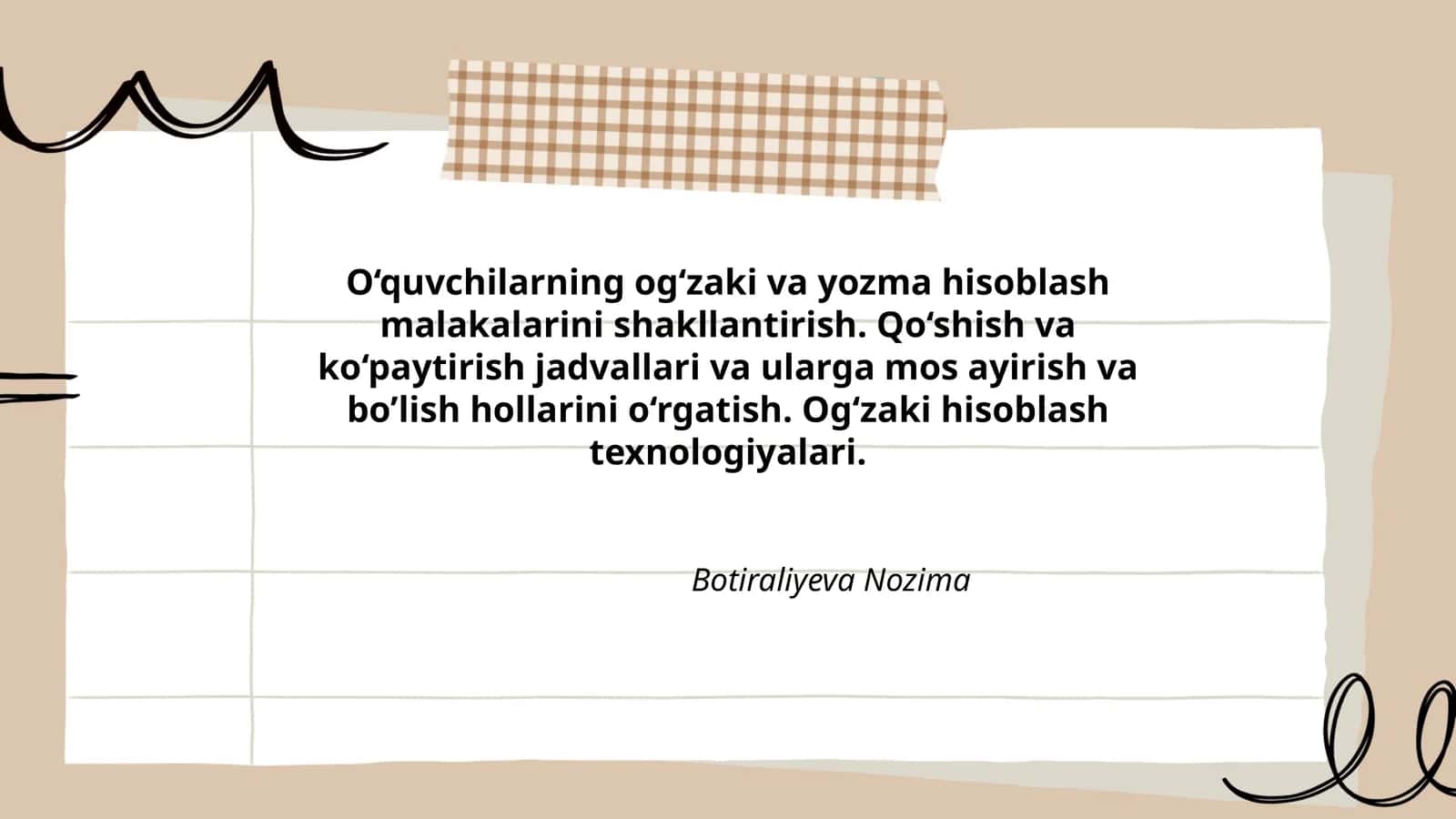 Og‘zaki hisoblash texnologiyalari 1