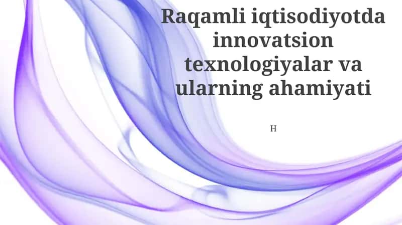 Blokcheyn Texnologiyalari va Uning Qo'llanilishi 1