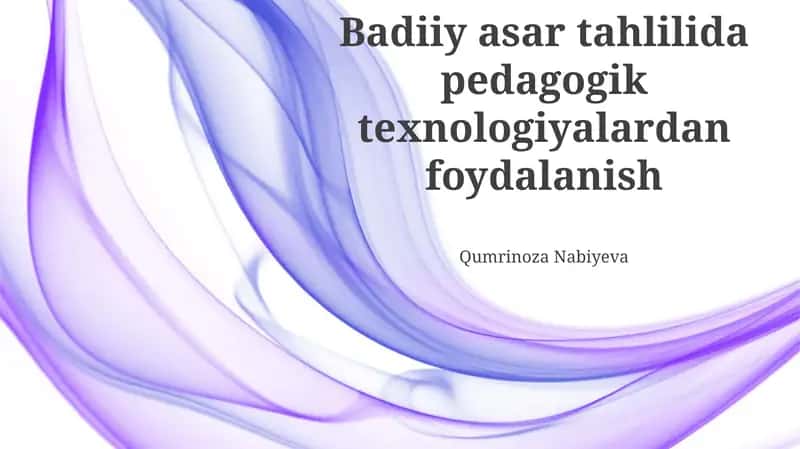 Interaktiv Adabiyot Tahlil Qullari 1