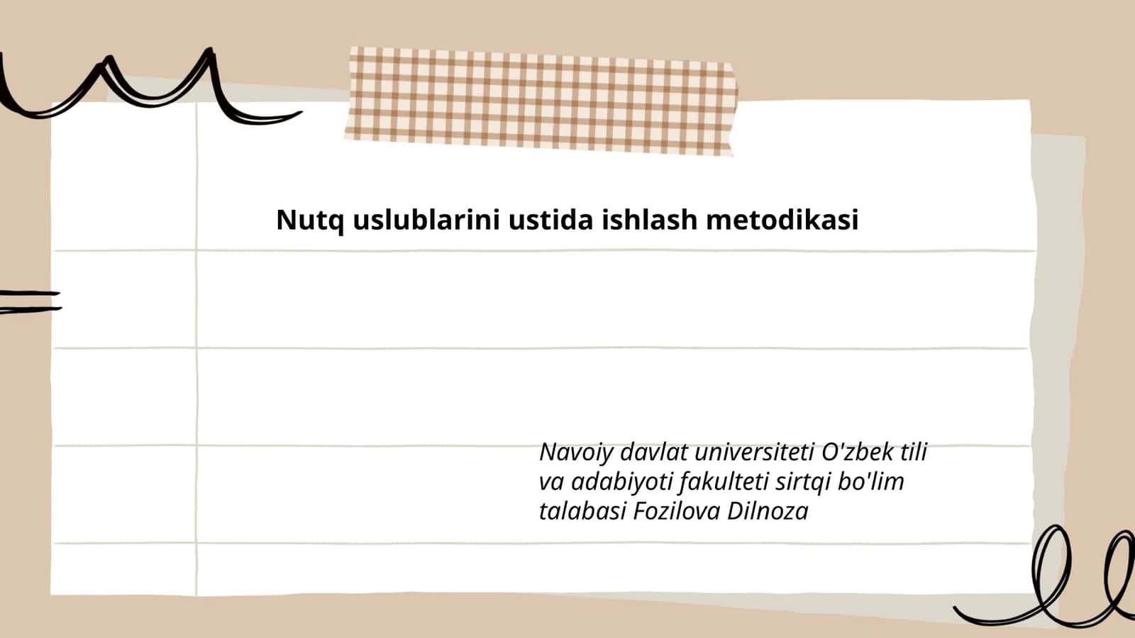 Nutq uslublarini ustida ishlash metodikasi 1