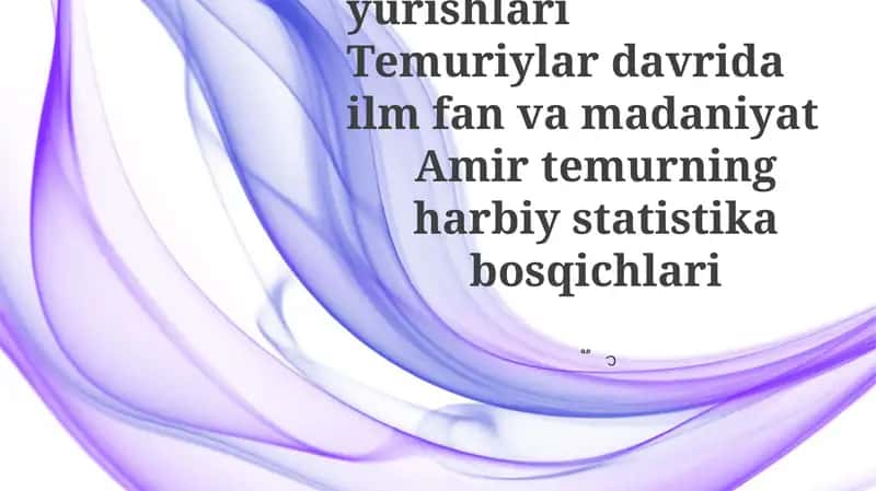 Temuriylar davrida fan, san'at va madaniyat 1