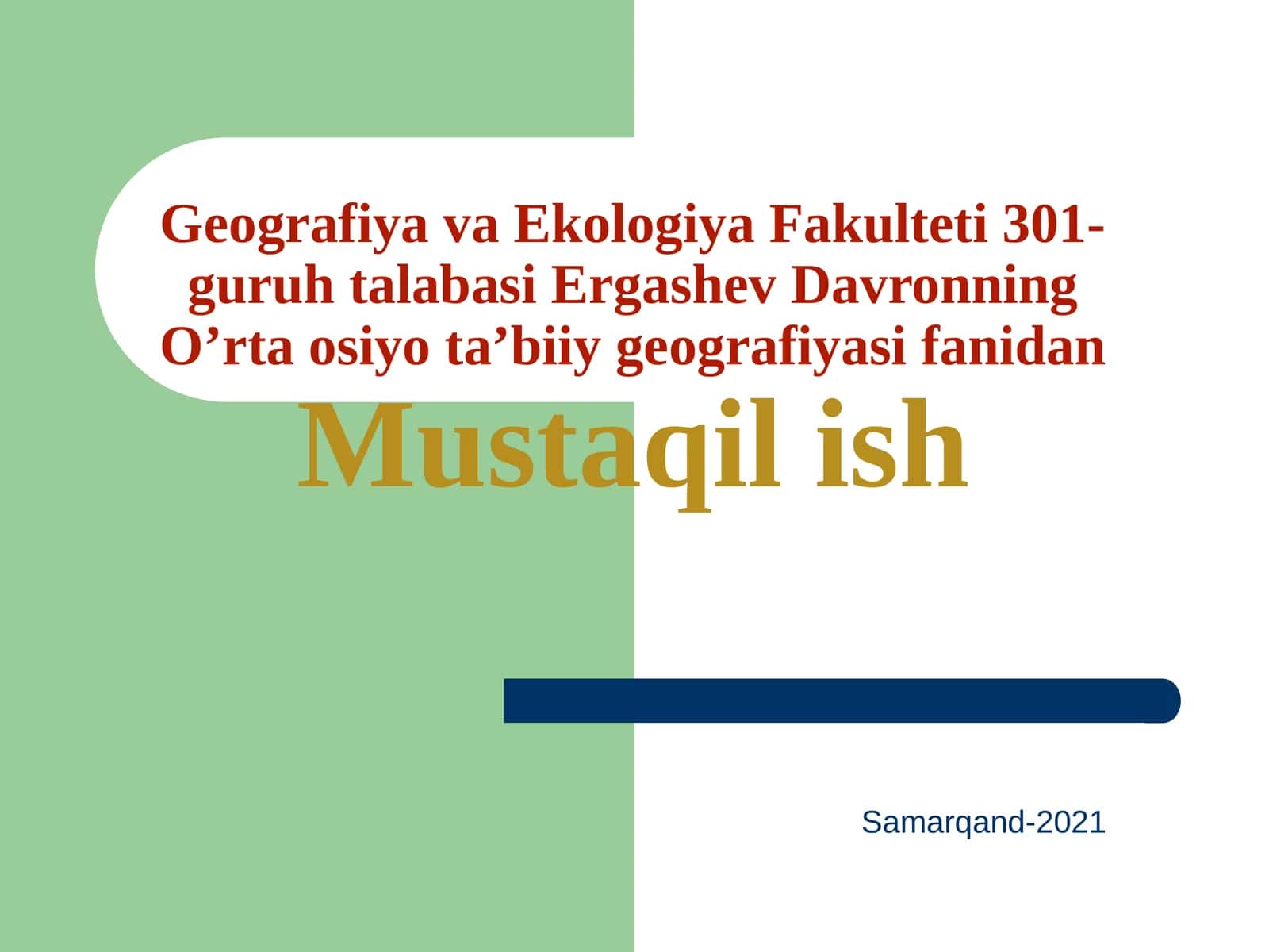 O’rta osiyoning hayvonot dunyosi 1